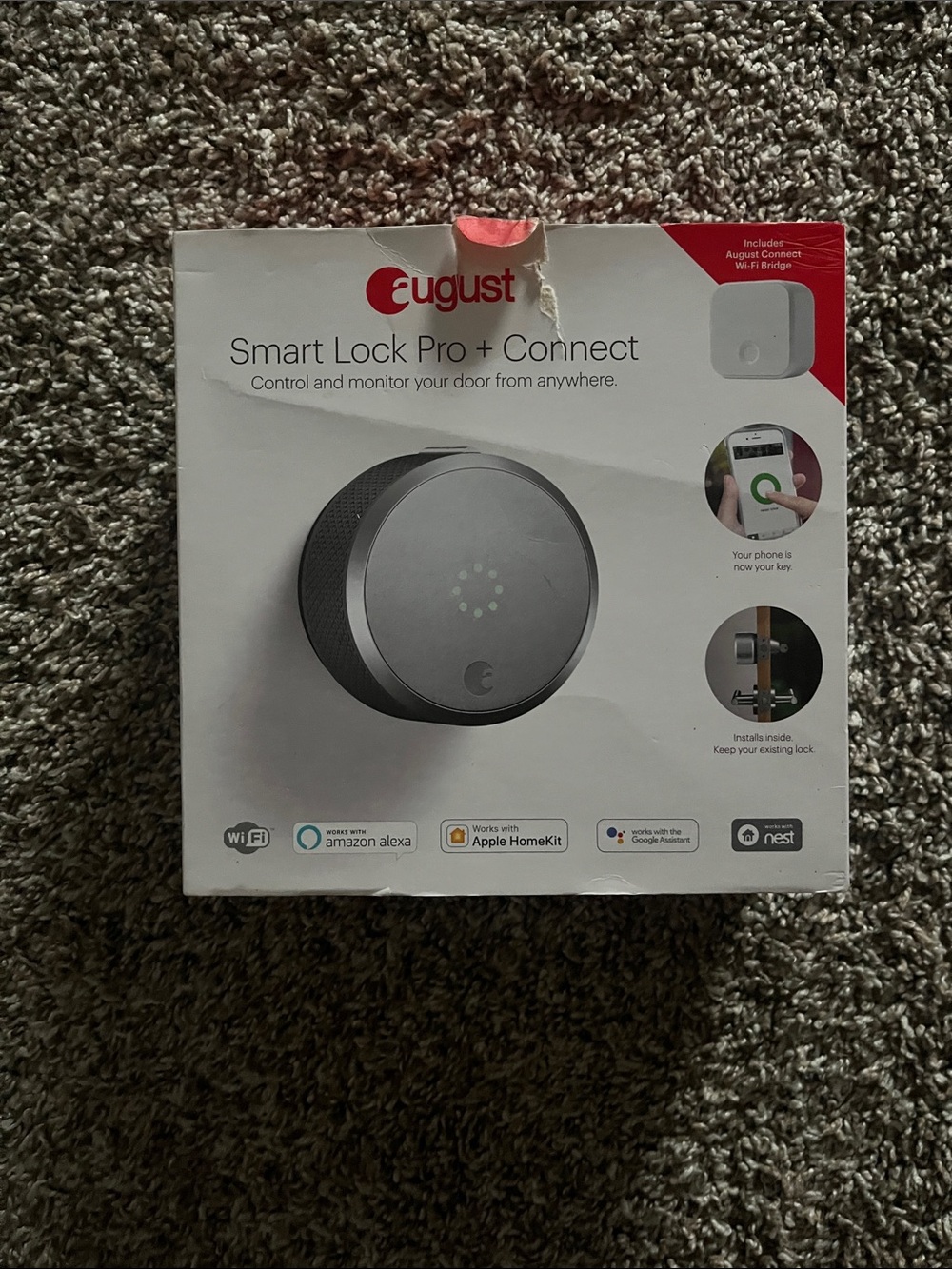 August Smart Lock Pro + Connect - White/Gray